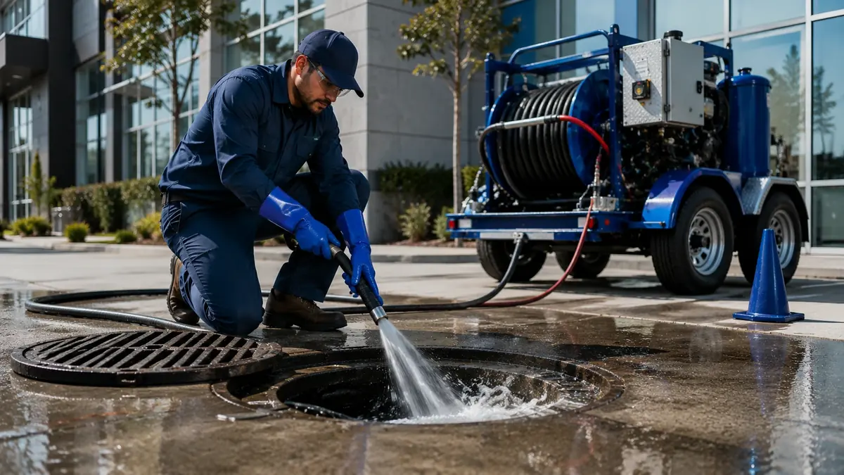 Commercial Hydro Jet Drain Cleaning in Temple City