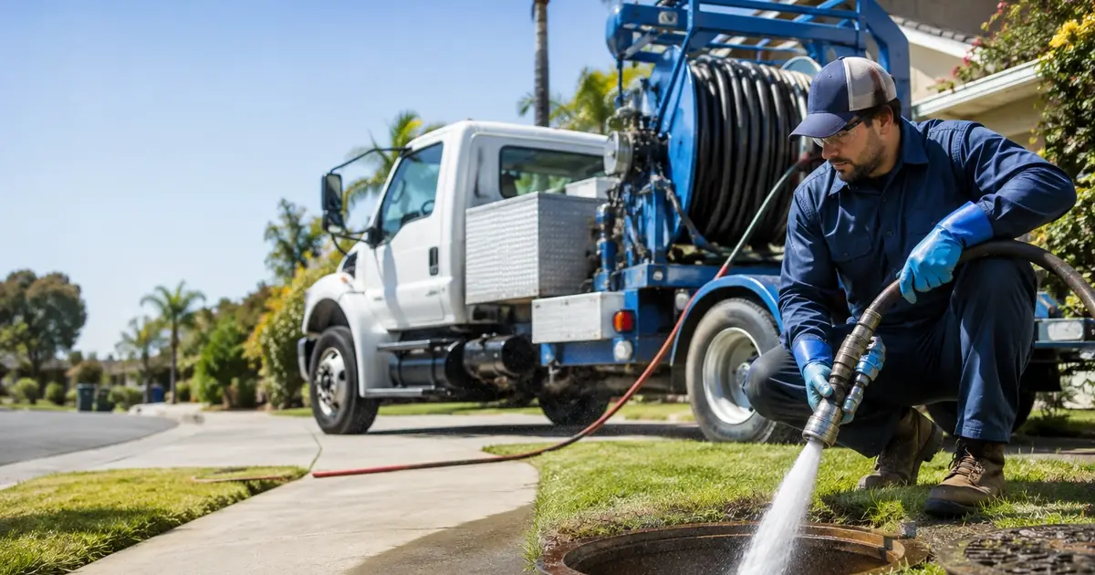 Hydro jet sewer cleaning Temple City