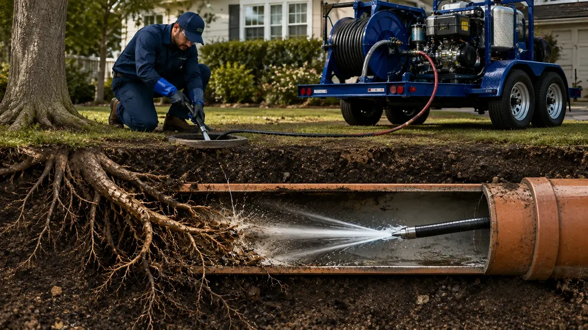 Tree Root Removal with Hydro Jetting in Temple City